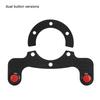 Akozon Steering Wheel Horn Button Carbon Fiber External Horn Button Kit Car Aftermarket Accessories