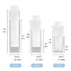 1Pc 15/30/50ml Square Vacuum Bottle Press Lotion Empty Liquid Foundation Makeup Portable Lady Cosmetic Container