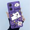 For Vivo Y03 Y03T Y18 Y18E Y18S Y17S Y28S Y02 Y02A Y02T Lovely Cartoon Matte Liquid Soft Silicone Camera Protection Cover Case