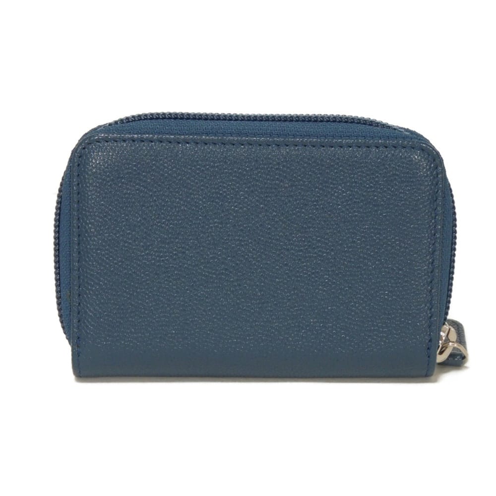 Used 10097 COCO Button Coin Purse A84061 7943 Excellent Condition CC Mark Zip Around 22nd Series COCO Mark Caviar Skin