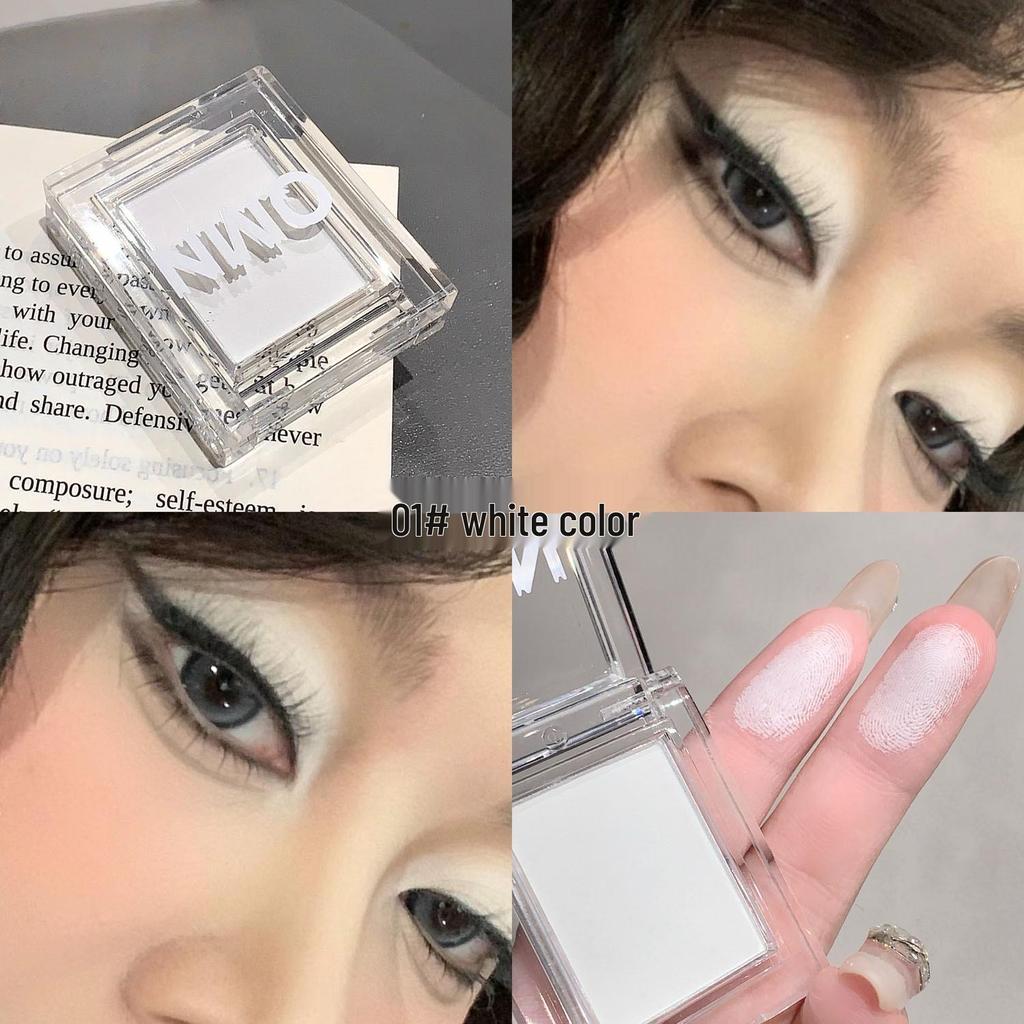 QMN Misty Sweetheart Matte Single-Color Highlighter Eyeshadow for Daily Cosmetics and Student Party Makeup