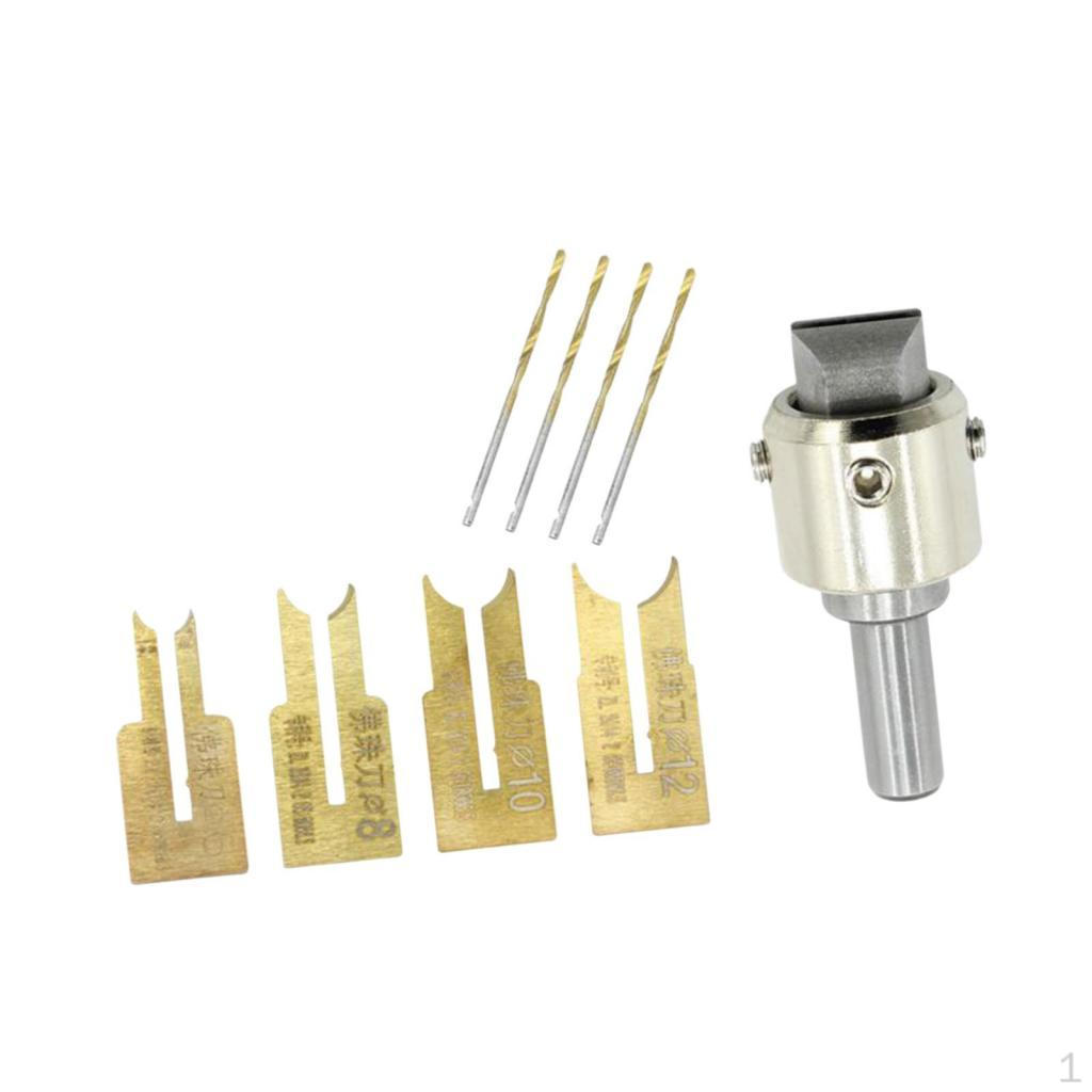 

Bead Drill Bit Set, Wood Wooden Beads Maker for craft Making Jewelry 6-12 Set