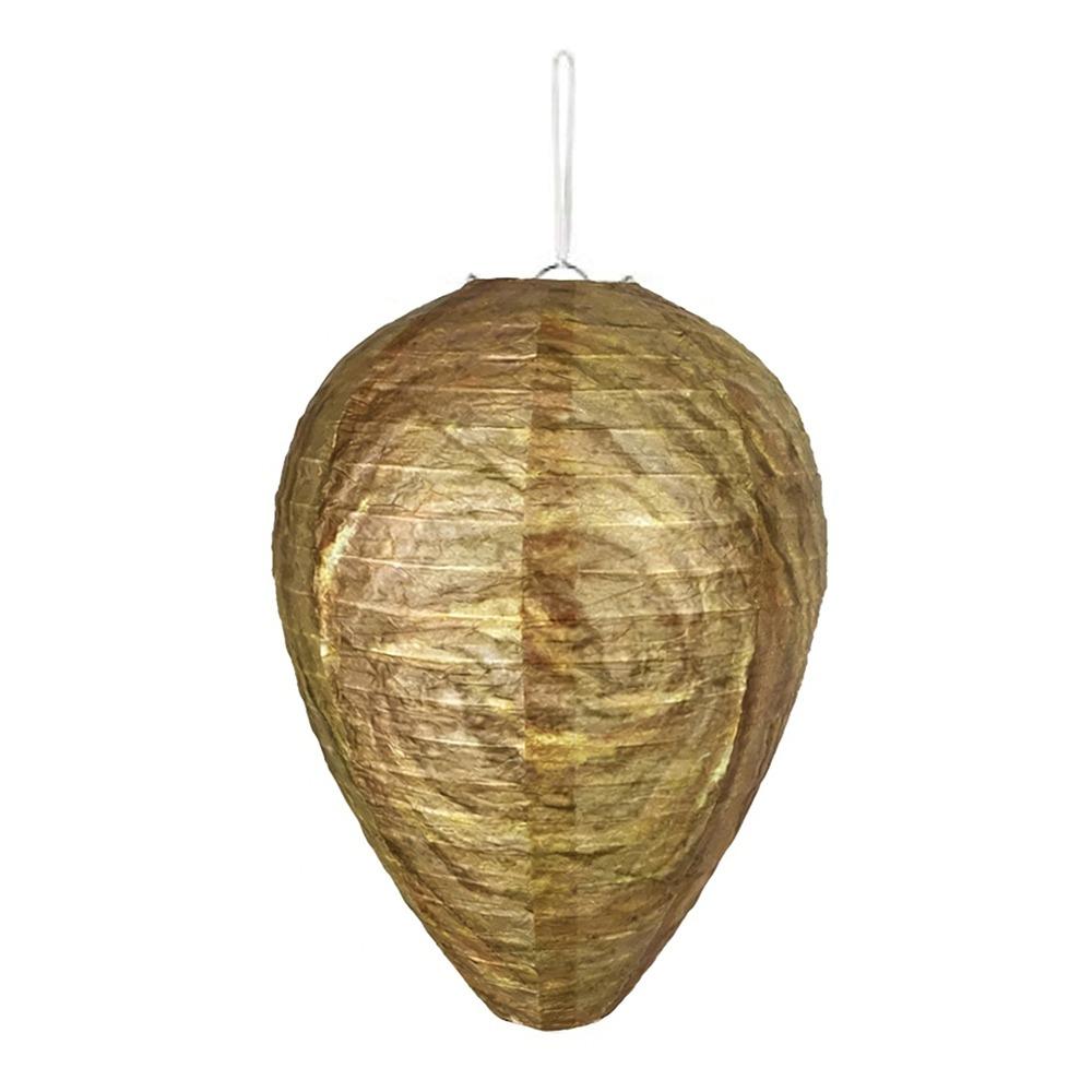 Realistic Waterproof Courtyard lantern Non-Toxic Plastic Wasp Nest Decoy Paper Hanging Fake Wasp Nest Drive Insects