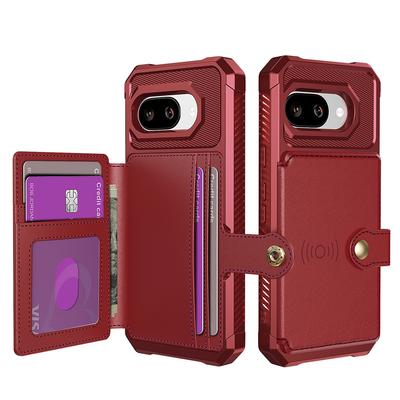 Wallet Case Card Holder Slot with Magnetic Car Mount Function Phone Case for Google Pixel 7 8 9 Pro XL 9A 8A 7A Leather Cover