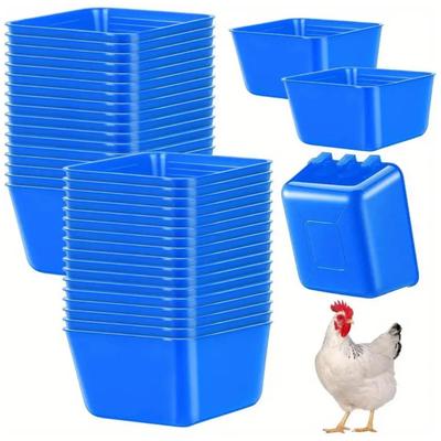 10 Adet Tavuk Kafes Kapları Asılı Besleme Kapları Kuş Yem Kapları Tavşan