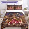 3pcs Duvet Cover Set (1*Duvet Cover + 2*Pillowcase, Without Core), Princess Peach Toadstool Print Soft All‑Season Bedding Set, Home Bedroom Decor Gift
