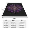 Mandala Yoga Flower Bohemia Meditation Nature  Blanket Soft Warm Flannel Throw Blanket Cover for Bed Living Room Picnic Home