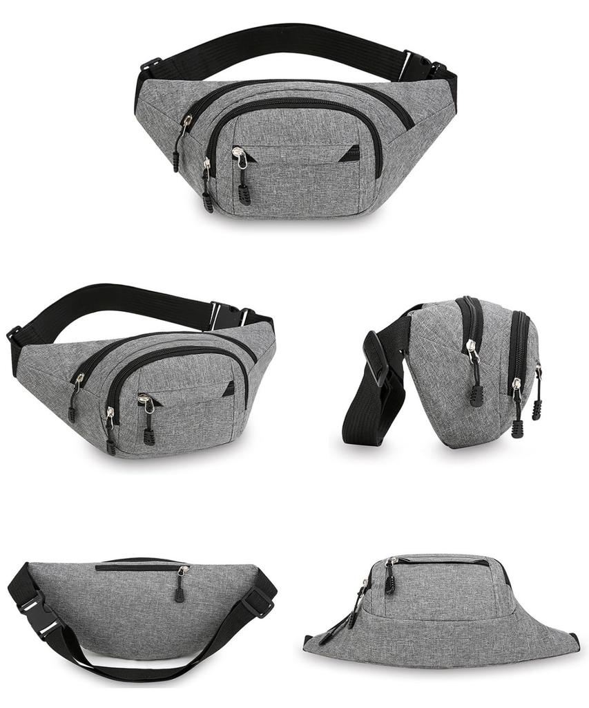 Kashichi Waist Waist Bag for and Small Lightweight Canvas Everyday Smartphone Adjustable Outdoor Crossbody Pouch, Walking, Travel, Items, Material,