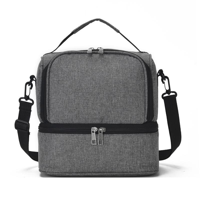 

Портативная двухслойная сумка для пикника, холодильник, термоизолированная коробка для обеда, сумки для еды, контейнер для бенто, холодильник для кемпинга, переноска для напитков