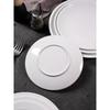 Ruhan Commercial White Melamine Round Plate