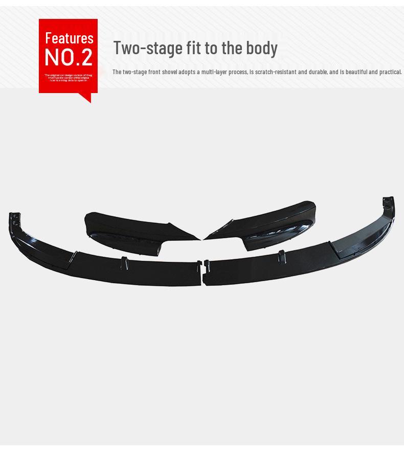 BMW 3 Series F30/F35 Sport Front Lip Shovel Corner Set with Carbon Fiber Pattern Surround