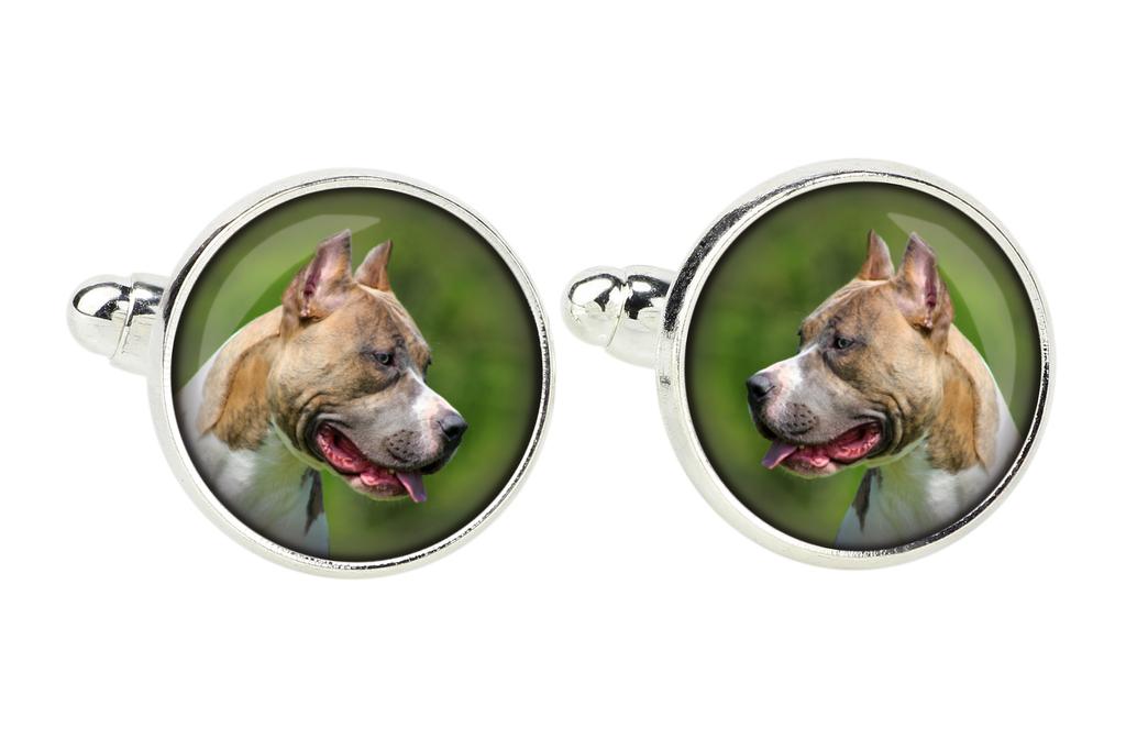 Pit Bull, American Pit Bull Terrier, Pitbull Terrier, APBT - cufflinks in a box, handmade jewelry, product of the Art-Dog brand