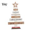 Winter Holiday Party Supplies Christmas Tree Ornament, Wooden Letter Sign Decorative Handmade Xmas Table Centerpieces Compact Stable for Home