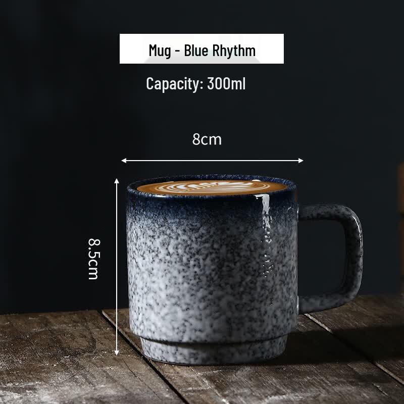 Qiwei Ceramic Latte Art Cup & Saucer Set