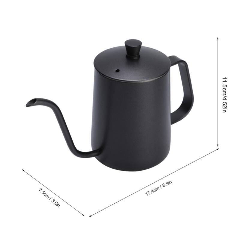 Stainless Steel Gooseneck Tea Kettle Pour Over Coffee Long Narrow Spout Drip Pot