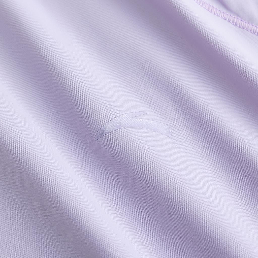 Anta Short Sleeve Knitted T-Shirt Summer Sports Women tops Cool-Purple 962627111-3