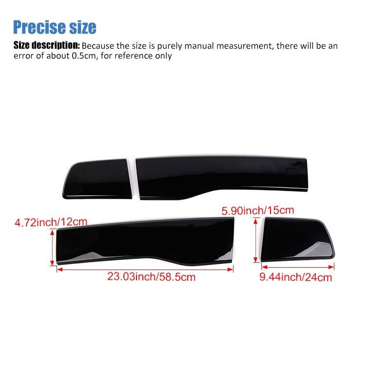 Taillights Covers Rear Lamp Housing ABS Tail Light Decoration For Dodge Charger 2011-2014 Exterior Accessoriess (Smoked Black)