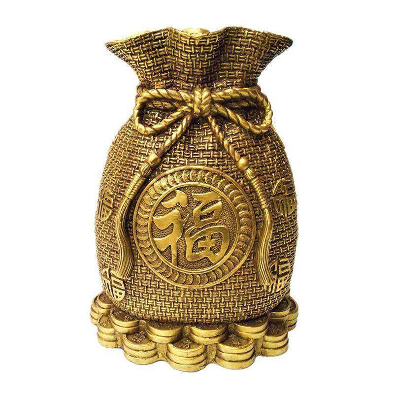 Reines Kupfer Einzahlungsbeutel Spardose Dekoration Glücksschatz Füllhorn Wohndekoration Zubehör Fengshui Wohnzimmer Kunsthandwerk