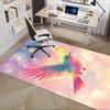 Colorful Bird Starry Sky Chair Mat Office Carpet, Oversized Rug for Home Decor, Suitable for Bedroom, Living Room, Various Rooms