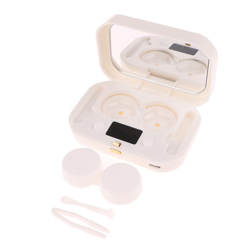 Contact Lens Ultrasonic Cleaning Machine 49000Hz High Frequency Vibration Timing Rechargeable Cleaner Contact Lens Remover Tool