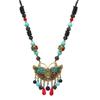 Original Design Nepalese Butterfly Necklace Vintage Clavicle Chain Exotic Style Tassel Frontier Tibetan Headdress