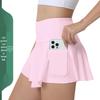 Sun Protection Pleated Sports Skirt for Running, Golf, Badminton & Tennis