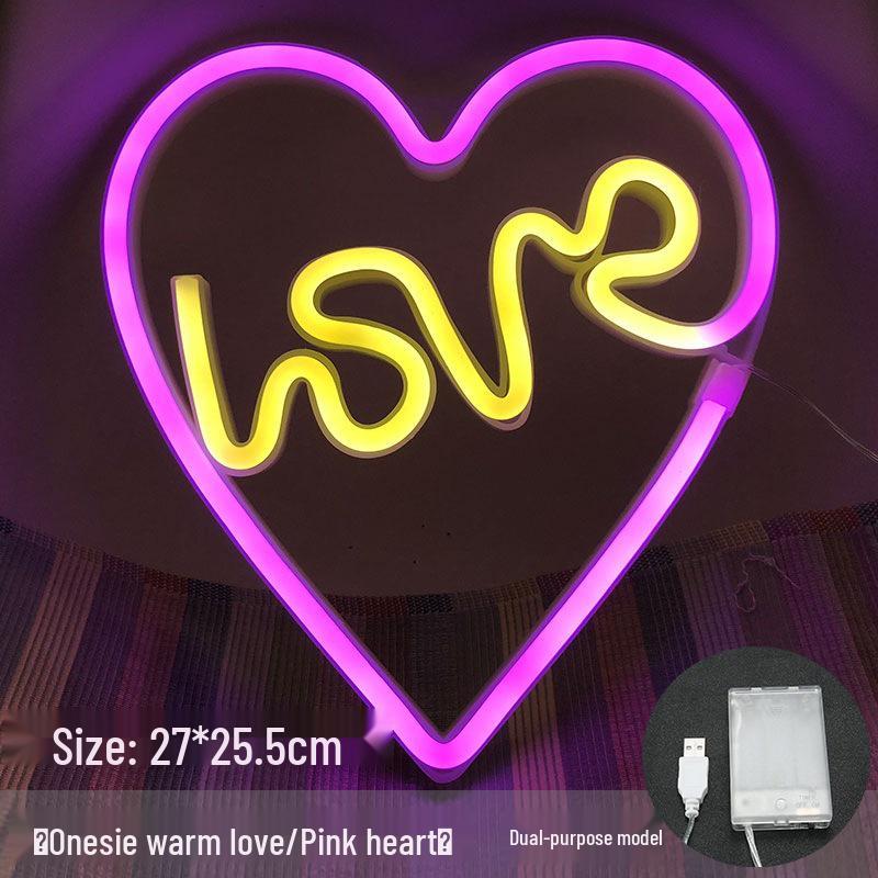 Trendy LED Neon Night Light Sign for Wall Décor