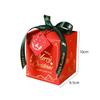 Christmas Apple Box Square Red Green Blue Xmas Eve Gift Packaging Box Dessert Fruit Candy Box for Home New Year Party Supplies