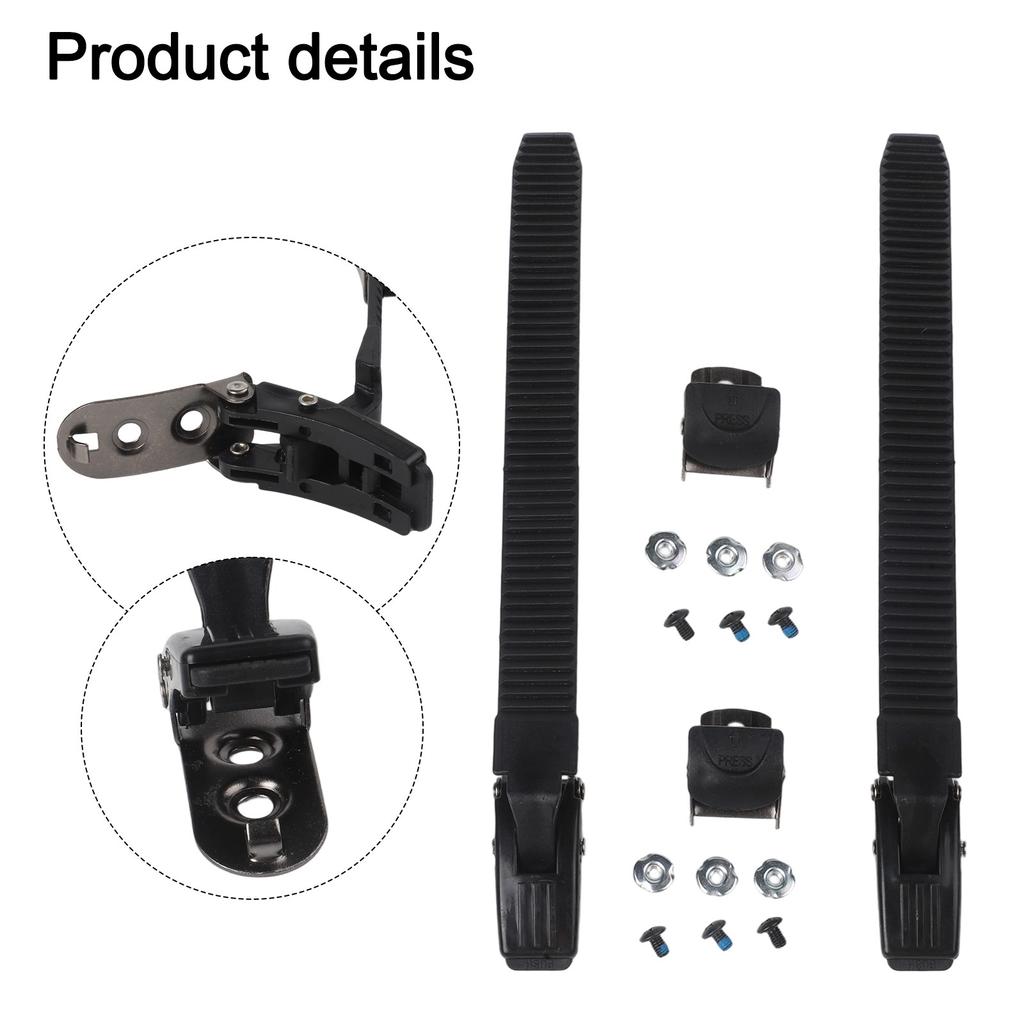 Adjustable Inline Skate Straps 2PCS Replacement with Clamp Buckle Screws Nuts