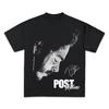 Post Malone Boxy Vintage Shirt Graphic Rap Tee Streetwear Y2K