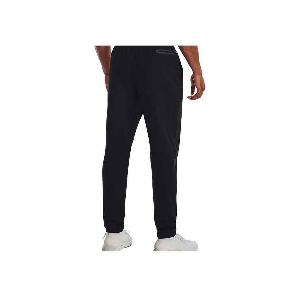 Under Armour Solid Color Loose Pocket Casual Pants Men bottoms Black 1373863-001