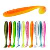 20PCS 5.5/6.5/7CM Big Fishing Lure Worm Silicone Easy Shiner Shad T Tail Soft Bait Ice Wobbler Swimbait Pesca Bass Pike Winter