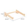 Support d'ordinateur portable en bois Bureau-genoux assemblé Élévateur pour ordinateur portable Support de refroidissement en bois Base de support renforcée