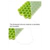 37 Cavity Honeycomb Ice Tray BPA-Free Slow-Melt Reusable Small Ice Mold with Lid Easy Release Silicone Ice Cube Maker for Freezer