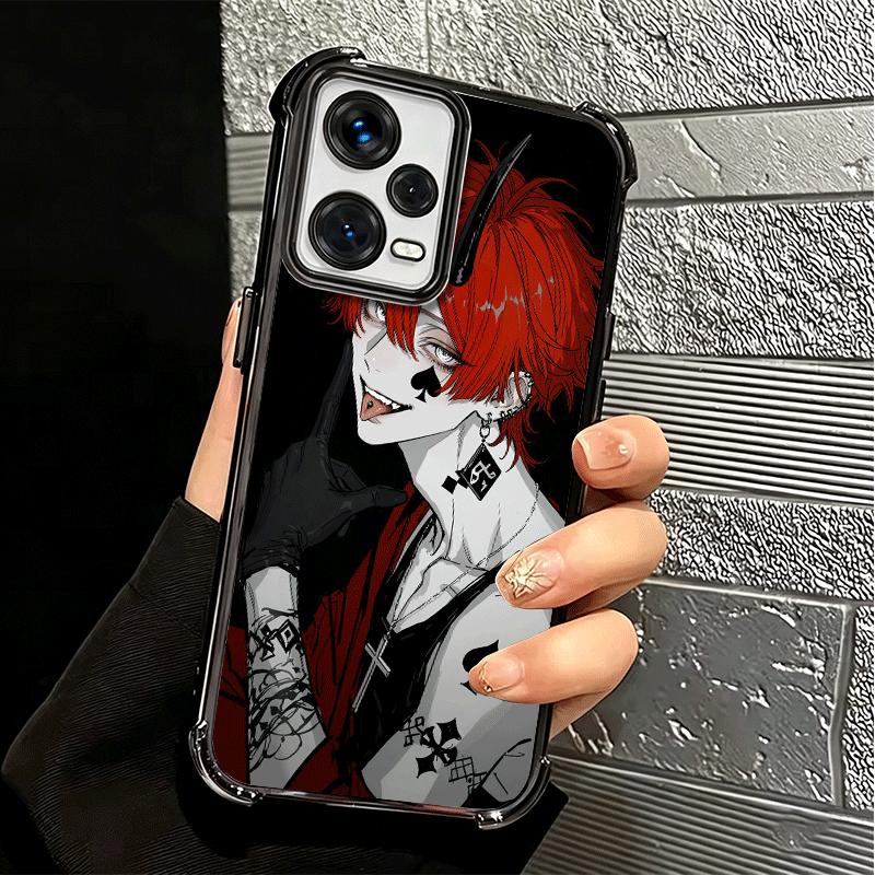 Devil Bad Boy Anime Style Plating Phone Case For Xiaomi Redmi Note 14 15 Pro Plus 13 12 11 11S 11T 10 9S 9 5G Anti-Fall Airabag