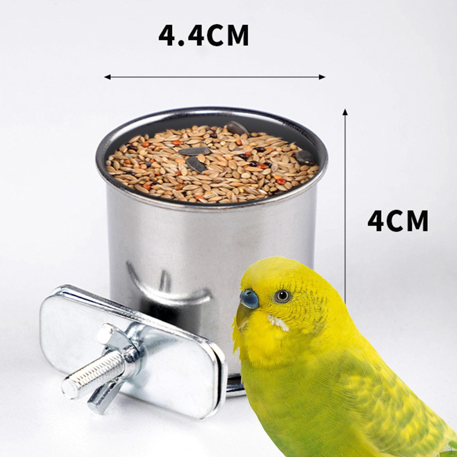 

Кормушка для птиц, Чашка, Курятник, Съемная клетка, Кормушка для попугаев, неразлучников, волнистых попугайчиков, Diameter 4.5cm