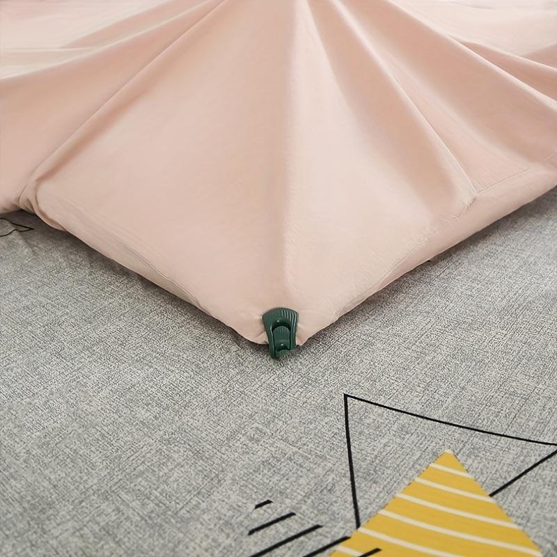 4PCS Sheet and Comforter Fastener, Shell Clip To Prevent Sheet Slippage, Suitable for Thick Mattresses/flat Beds.