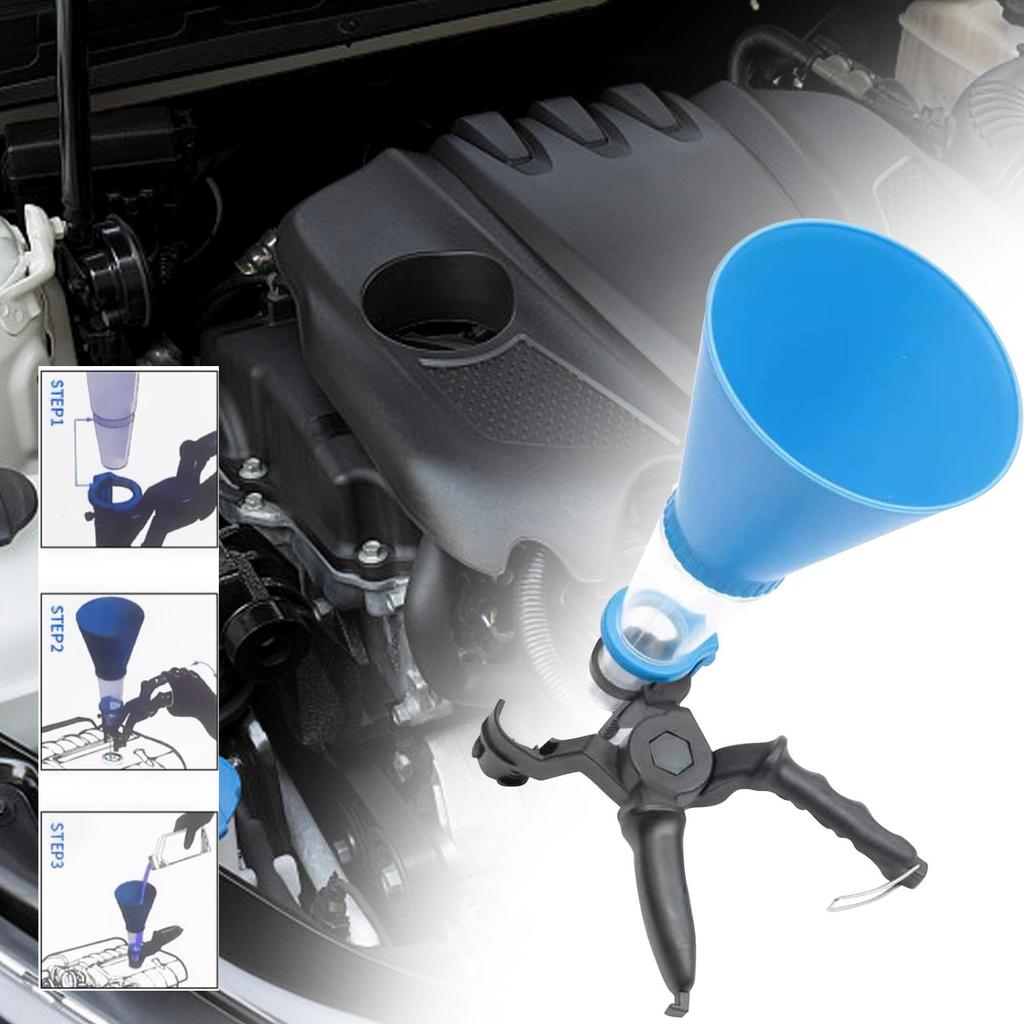 Car Engine Oil Funnel Adapters Set Flexible Rapid Refilling Avoid Spills No Spill Vehicles Fuel Funnel for Motorbike Suvs