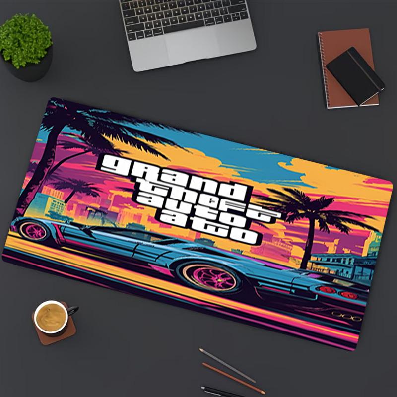Grand Theft Auto VI Print Mouse Pad, for Keyboard Pad Laptop PC Mat for Office Home Use, Desk Decor, Perfect Birthday Gift for Gamers