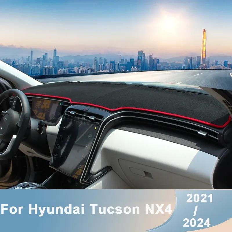 Car Accessories For Hyundai Tucson Nx4   -2025 Dashboard Cover Mats Pad trument Platform Carpets 3d Auto Parts
