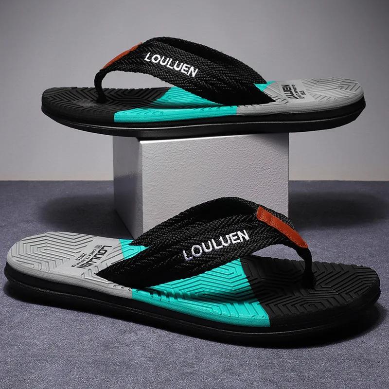 Hot Sale Men's Flip Flops Outdoor Slippers Fashion Summer Men Slippers High Quality Flip Flops Casual Beach Man Sandals Chanclas