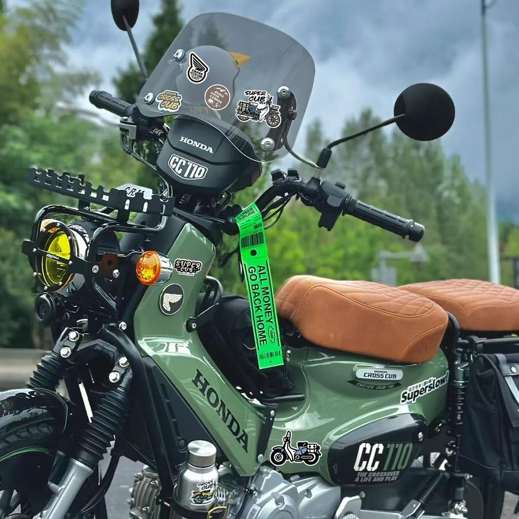 Suitable for Motorcycle Decoration Stickers Reflective Waterproof Helmet Racing Decals HRC Accessories Sponsor Stickers