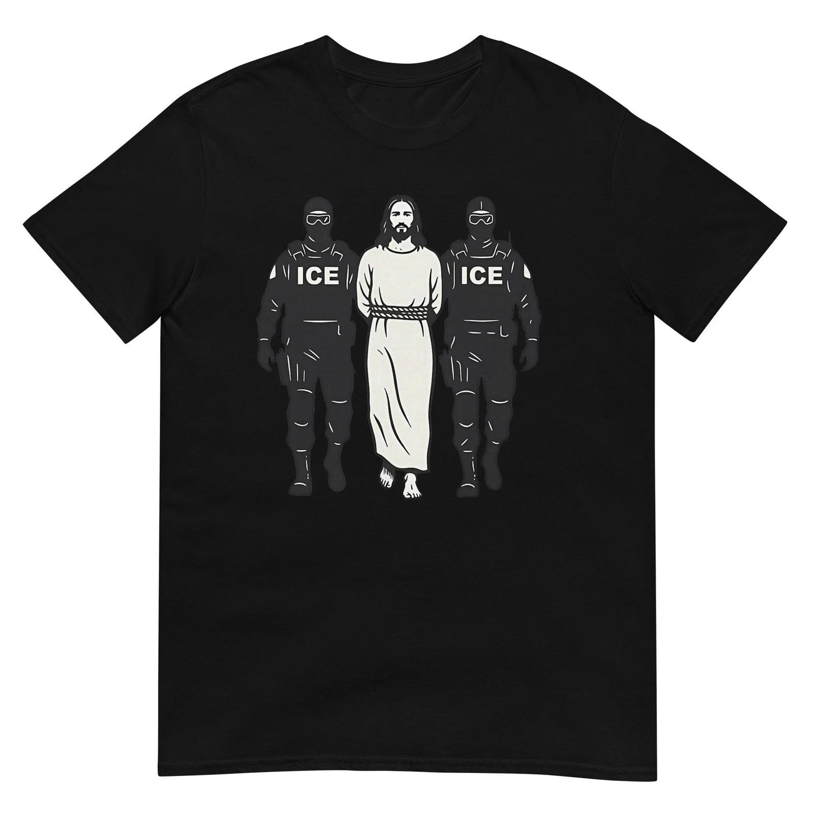 

Anti ICE Jesus Arrested Parody T-Shirt 4XL