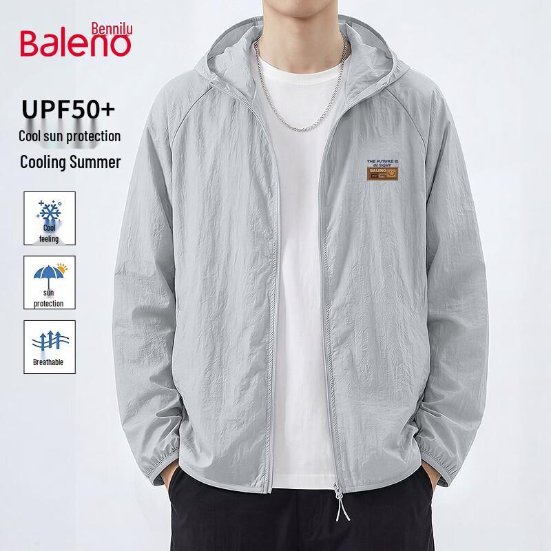 Baleno Men's UPF50+ Cooling Sun Protection Hooded Jacket