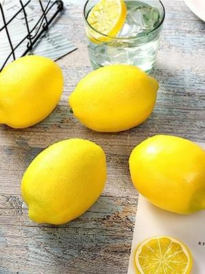 10 Pcs Fake Fruit Artificial Fruit Realistic Fake Fruits Table Centrepieces Home Kitchen, Lifelike Faux Fruits Apple Oranges Strawberries Lemons