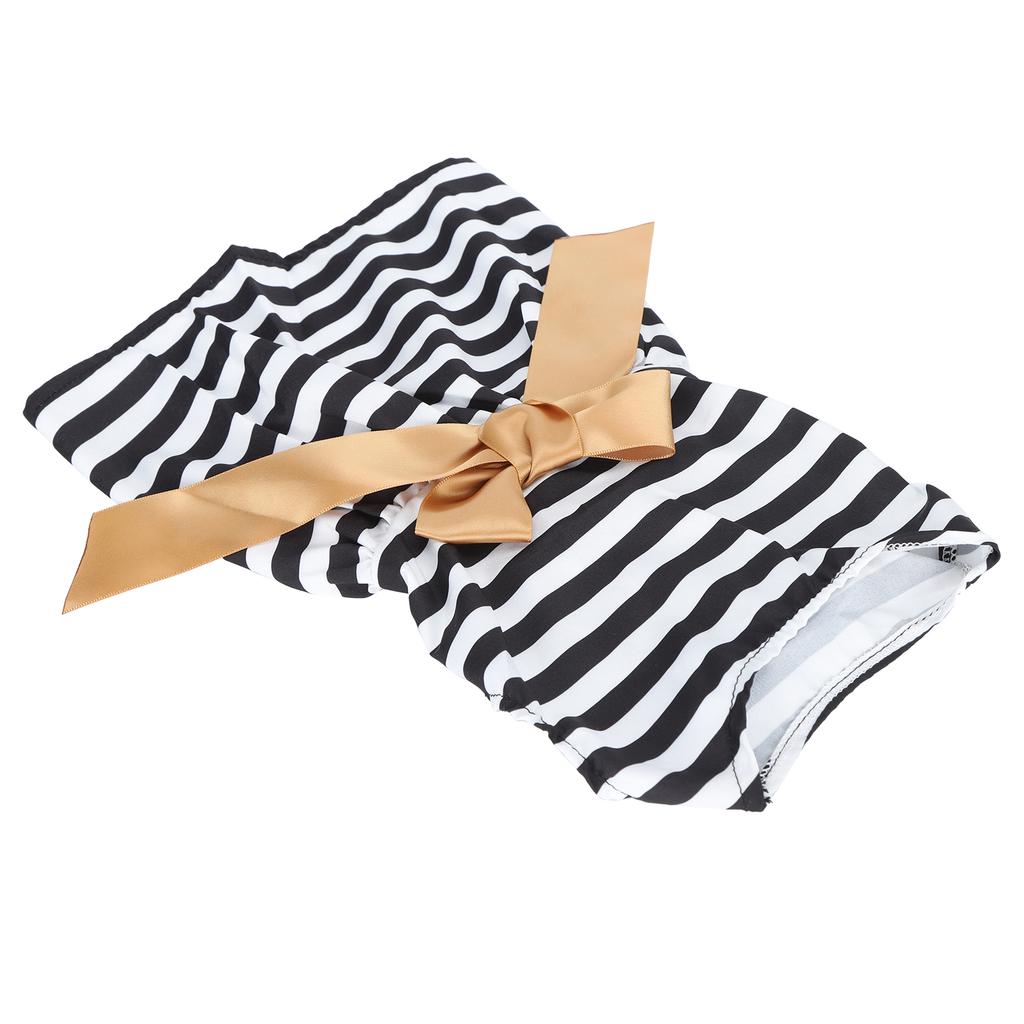 Cute Pet Summer Clothes Girl Dog Polyester Sleeveless Skirt Dresses with Bowknot for Party