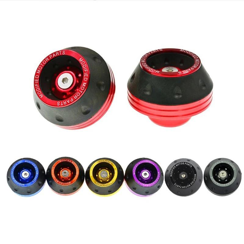 4Pcs Universal Motorcycle Wheel Protection Crash Pad Motorbike Crash Protectors Alloy Motocross Falling Front Fork Slider Cups