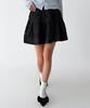 The Green Lab Punched Lace Tiered Mini Skirt [Black]