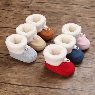 Baby Autumn and Winter Pre-step Shoes for Boys and Girls 0-1 Years Old, Plus Velvet, Thickening,