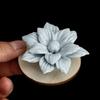 Xichun Handcrafted Ceramic Flower Spinner Incense Burner - Cultural Ornament for Desktop & Tea Table Decor